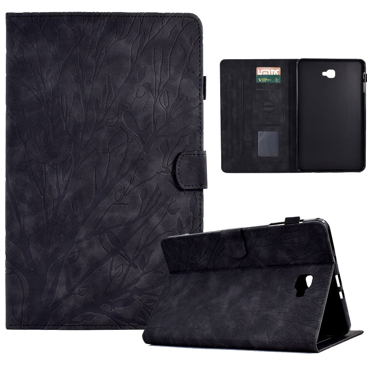 Fortune Tree Pressure Flower PU Tablet Case with Wake-up / Sleep Function, For Samsung Galaxy Tab S6 Lite, For Samsung Galaxy Tab A7 Lite, For Samsung Galaxy Tab A7 2020, For Samsung Galaxy Tab A 10.1 2019, For Samsung Galaxy Tab A 10.1 2016