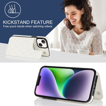 Load image into Gallery viewer, Double Buckle Rhombic PU Leather Phone Case, For iPhone 14, For iPhone 14 Plus, For iPhone 14 Pro, For iPhone 14 Pro Max, For iPhone 13, For iPhone 13 mini
