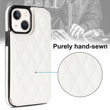 Load image into Gallery viewer, Double Buckle Rhombic PU Leather Phone Case, For iPhone 14, For iPhone 14 Plus, For iPhone 14 Pro, For iPhone 14 Pro Max, For iPhone 13, For iPhone 13 mini