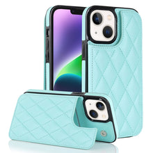 Load image into Gallery viewer, Double Buckle Rhombic PU Leather Phone Case, For iPhone 14, For iPhone 14 Plus, For iPhone 14 Pro, For iPhone 14 Pro Max, For iPhone 13, For iPhone 13 mini