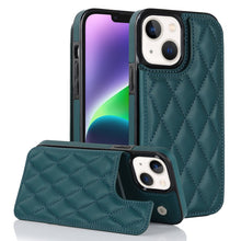 Load image into Gallery viewer, Double Buckle Rhombic PU Leather Phone Case, For iPhone 14, For iPhone 14 Plus, For iPhone 14 Pro, For iPhone 14 Pro Max, For iPhone 13, For iPhone 13 mini