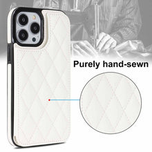 Load image into Gallery viewer, Double Buckle Rhombic PU Leather Phone Case, For iPhone 13 Pro, For iPhone 13 Pro Max, For iPhone 12, For iPhone 12 mini, For iPhone 12 Pro, For iPhone 12 Pro Max