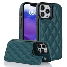 Load image into Gallery viewer, Double Buckle Rhombic PU Leather Phone Case, For iPhone 13 Pro, For iPhone 13 Pro Max, For iPhone 12, For iPhone 12 mini, For iPhone 12 Pro, For iPhone 12 Pro Max