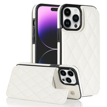 Load image into Gallery viewer, Double Buckle Rhombic PU Leather Phone Case, For iPhone 13 Pro, For iPhone 13 Pro Max, For iPhone 12, For iPhone 12 mini, For iPhone 12 Pro, For iPhone 12 Pro Max