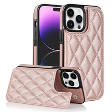Load image into Gallery viewer, Double Buckle Rhombic PU Leather Phone Case, For iPhone 13 Pro, For iPhone 13 Pro Max, For iPhone 12, For iPhone 12 mini, For iPhone 12 Pro, For iPhone 12 Pro Max
