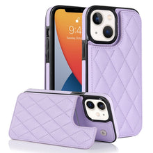 Load image into Gallery viewer, Double Buckle Rhombic PU Leather Phone Case, For iPhone 13 Pro, For iPhone 13 Pro Max, For iPhone 12, For iPhone 12 mini, For iPhone 12 Pro, For iPhone 12 Pro Max