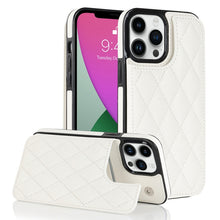 Load image into Gallery viewer, Double Buckle Rhombic PU Leather Phone Case, For iPhone 13 Pro, For iPhone 13 Pro Max, For iPhone 12, For iPhone 12 mini, For iPhone 12 Pro, For iPhone 12 Pro Max