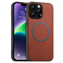 Skin Feel Litchi Texture MagSafe Magnetic Phone Case, For iPhone 11 Pro Max