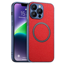 Load image into Gallery viewer, Skin Feel Litchi Texture MagSafe Magnetic Phone Case, For iPhone 11 Pro Max