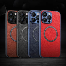 Load image into Gallery viewer, Skin Feel Litchi Texture MagSafe Magnetic Phone Case, For iPhone 11 Pro Max