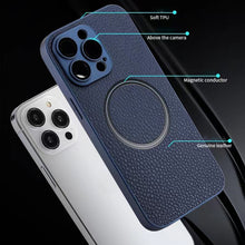Load image into Gallery viewer, Skin Feel Litchi Texture MagSafe Magnetic Phone Case, For iPhone 11 Pro Max