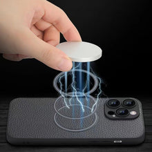 Load image into Gallery viewer, Skin Feel Litchi Texture MagSafe Magnetic Phone Case, For iPhone 11 Pro Max