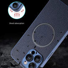 Load image into Gallery viewer, Skin Feel Litchi Texture MagSafe Magnetic Phone Case, For iPhone 11 Pro Max