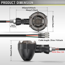 Load image into Gallery viewer, 1 Pair Motorcycles Universal Rotating LED Dual-color Flow Turn Signal Light