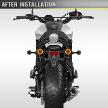 Load image into Gallery viewer, 1 Pair Motorcycles Universal Rotating LED Dual-color Flow Turn Signal Light