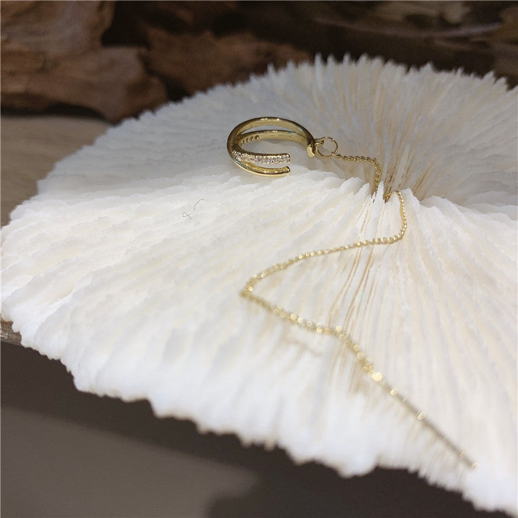 Temperament Ladies Light Luxury Pearl Double Layer Earrings Diamond Earrings, EH0881, EH1309, EH1343, EH1468, EH1034, EH1314
