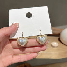 Load image into Gallery viewer, Temperament Ladies Light Luxury Pearl Double Layer Earrings Diamond Earrings, EH1314