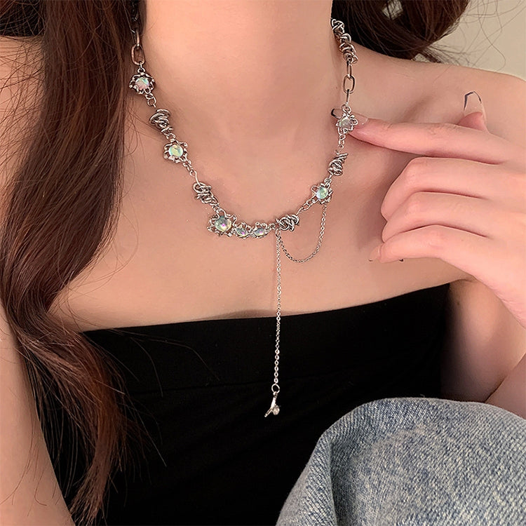 Ladies Alphabet Versatile Titanium Steel Necklace Twist Chain, XL2001, XL1951, XL1400, XL1437, XL2010, XL1505, XL1839, XL1864, XL1502, XL1570, XL1170, XL1459, XL1788, XL1780, XL1946, XL1089, XL1958, XL1790, XL1893