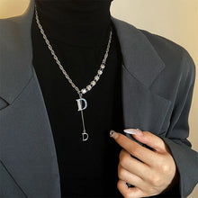 Load image into Gallery viewer, Ladies Alphabet Versatile Titanium Steel Necklace Twist Chain, XL2001, XL1951, XL1400, XL1437, XL2010, XL1505, XL1839, XL1864, XL1502, XL1570, XL1170, XL1459, XL1788, XL1780, XL1946, XL1089, XL1958, XL1790, XL1893