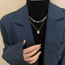 Load image into Gallery viewer, Ladies Alphabet Versatile Titanium Steel Necklace Twist Chain, XL2001, XL1951, XL1400, XL1437, XL2010, XL1505, XL1839, XL1864, XL1502, XL1570, XL1170, XL1459, XL1788, XL1780, XL1946, XL1089, XL1958, XL1790, XL1893
