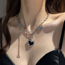 Load image into Gallery viewer, Ladies Alphabet Versatile Titanium Steel Necklace Twist Chain, XL2001, XL1951, XL1400, XL1437, XL2010, XL1505, XL1839, XL1864, XL1502, XL1570, XL1170, XL1459, XL1788, XL1780, XL1946, XL1089, XL1958, XL1790, XL1893