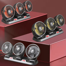Load image into Gallery viewer, F4310 360-Degree Rotating Adjustable Car Three-Head Fan, F4310 USB Universal, F4310 12V Cigarette Lighter, F4310 24V Cigarette Lighter