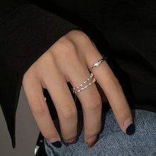 Load image into Gallery viewer, Platinum Plated Ladies Vintage Wear Combination Ring, J2100, J2225, J2160, J2212, J2243, J2246, J2310, J3021, J3023, J3024, J3063, J3064, J3012, J3032, J2708, J2284, J2046, J2083, J2085, J2089, J2144, J2112, J2639, J2792, J2901, J2203, J2173