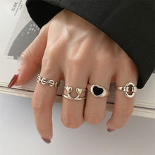 Load image into Gallery viewer, S925 Sterling Silver Cool Style Ladies Combination Ring, J286, J781, J080, J147, J759, J797, J758, J242, J1109, J1071, J1096, J1110, J789, J1717, J1740, J224, J449, J341, J443, J1644, J005, J608, J282, J623, J739, J1658, J406, J1454, J815, J997