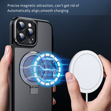 Load image into Gallery viewer, MagSafe Magnetic Metal Holder Phone Case, For iPhone 14, For iPhone 14 Plus, For iPhone 14 Pro, For iPhone 13 Pro Max