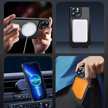 Load image into Gallery viewer, MagSafe Magnetic Metal Holder Phone Case, For iPhone 14, For iPhone 14 Plus, For iPhone 14 Pro, For iPhone 13 Pro Max