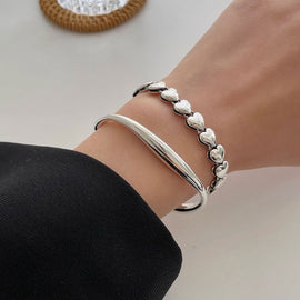 Sterling Silver Vintage Open Bracelet Hand Decoration, SL0259, SL0460, SL0873, SL0864, SL0731, SL0734, SL0779, SL0812, SL0762, SL0702, SL0662, SL0737, SL0749, SL0748, SL0747, SL0726, SL0449, SL0204, SL0529, SL0456, SL0467, SL0162, SL0680