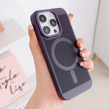 Load image into Gallery viewer, Grid Cooling MagSafe Magnetic Phone Case, For iPhone 14 Plus, For iPhone 13 Pro Max, For iPhone 13 Pro
