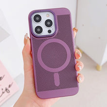 Load image into Gallery viewer, Grid Cooling MagSafe Magnetic Phone Case, For iPhone 14 Plus, For iPhone 13 Pro Max, For iPhone 13 Pro