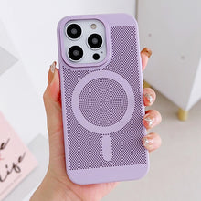 Load image into Gallery viewer, Grid Cooling MagSafe Magnetic Phone Case, For iPhone 14 Plus, For iPhone 13 Pro Max, For iPhone 13 Pro