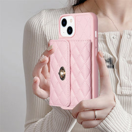 Horizontal Wallet Rhombic Leather Phone Case, For iPhone 14, For iPhone 14 Plus, For iPhone 14 Pro, For iPhone 14 Pro Max, For iPhone 13, For iPhone 13 Pro, For iPhone 13 Pro Max, For iPhone 12 / 12 Pro, For iPhone 12 Pro Max