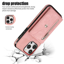 Load image into Gallery viewer, Zipper RFID Card Slot Phone Case with Short Lanyard, For iPhone 12 mini, For iPhone 12 / 12 Pro, For iPhone 12 Pro Max, For iPhone 11, For iPhone 11 Pro, For iPhone 11 Pro Max