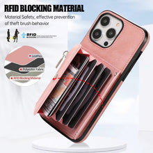 Load image into Gallery viewer, Zipper RFID Card Slot Phone Case with Short Lanyard, For iPhone 12 mini, For iPhone 12 / 12 Pro, For iPhone 12 Pro Max, For iPhone 11, For iPhone 11 Pro, For iPhone 11 Pro Max