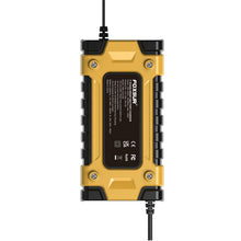 Load image into Gallery viewer, FOXSUR 12V / 24V / 10A Car / Motorcycle Battery Smart Repair Lead-acid Battery Charger, Yellow