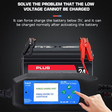Load image into Gallery viewer, CAT-280 2 in 1 Car Battery Charger &amp; Color Screen Battery Tester, EU Plug