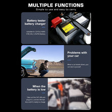 Load image into Gallery viewer, CAT-280 2 in 1 Car Battery Charger &amp; Color Screen Battery Tester, EU Plug