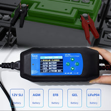 Load image into Gallery viewer, CAT-280 2 in 1 Car Battery Charger &amp; Color Screen Battery Tester, EU Plug