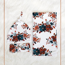 Load image into Gallery viewer, Newborn Baby Three-piece Swaddling Scarf  Cap Headband