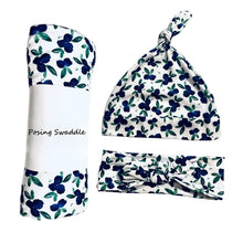 Load image into Gallery viewer, Newborn Baby Three-piece Swaddling Scarf  Cap Headband