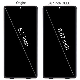 6.67 inch OLED LCD Screen With Digitizer Full Assembly
