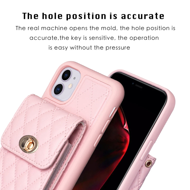 Vertical Wallet Rhombic Leather Phone Case, For iPhone 11, For iPhone 11 Pro, For iPhone 11 Pro Max, For iPhone X / XS, For iPhone XR, For iPhone XS Max, For iPhone SE 2022 / SE 2020 / 7 / 8, For iPhone 7 Plus / 8 Plus