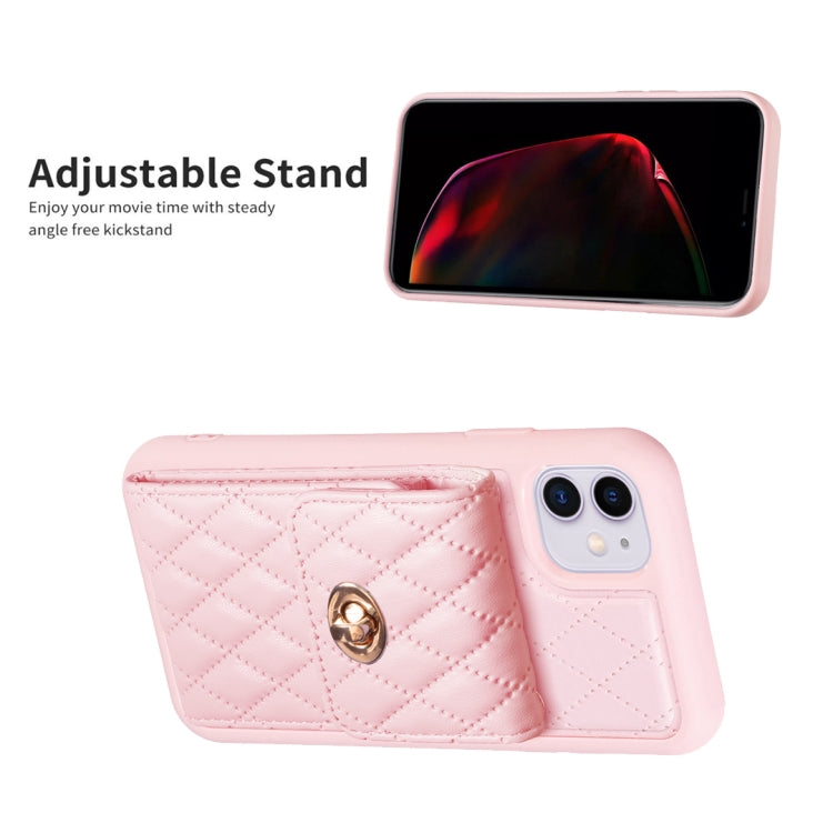 Vertical Wallet Rhombic Leather Phone Case, For iPhone 11, For iPhone 11 Pro, For iPhone 11 Pro Max, For iPhone X / XS, For iPhone XR, For iPhone XS Max, For iPhone SE 2022 / SE 2020 / 7 / 8, For iPhone 7 Plus / 8 Plus
