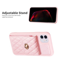 Load image into Gallery viewer, Vertical Wallet Rhombic Leather Phone Case, For iPhone 11, For iPhone 11 Pro, For iPhone 11 Pro Max, For iPhone X / XS, For iPhone XR, For iPhone XS Max, For iPhone SE 2022 / SE 2020 / 7 / 8, For iPhone 7 Plus / 8 Plus
