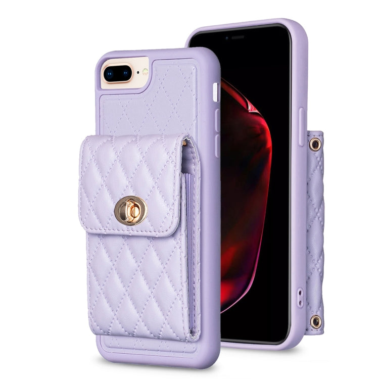Vertical Wallet Rhombic Leather Phone Case, For iPhone 11, For iPhone 11 Pro, For iPhone 11 Pro Max, For iPhone X / XS, For iPhone XR, For iPhone XS Max, For iPhone SE 2022 / SE 2020 / 7 / 8, For iPhone 7 Plus / 8 Plus