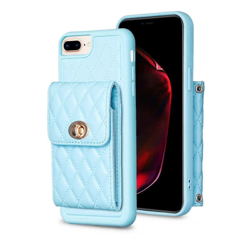 Vertical Wallet Rhombic Leather Phone Case, For iPhone 11, For iPhone 11 Pro, For iPhone 11 Pro Max, For iPhone X / XS, For iPhone XR, For iPhone XS Max, For iPhone SE 2022 / SE 2020 / 7 / 8, For iPhone 7 Plus / 8 Plus