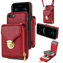 Load image into Gallery viewer, Zipper Hardware Card Wallet Phone Case, For iPhone 6s Plus / 6 Plus, For iPhone 6s / 6